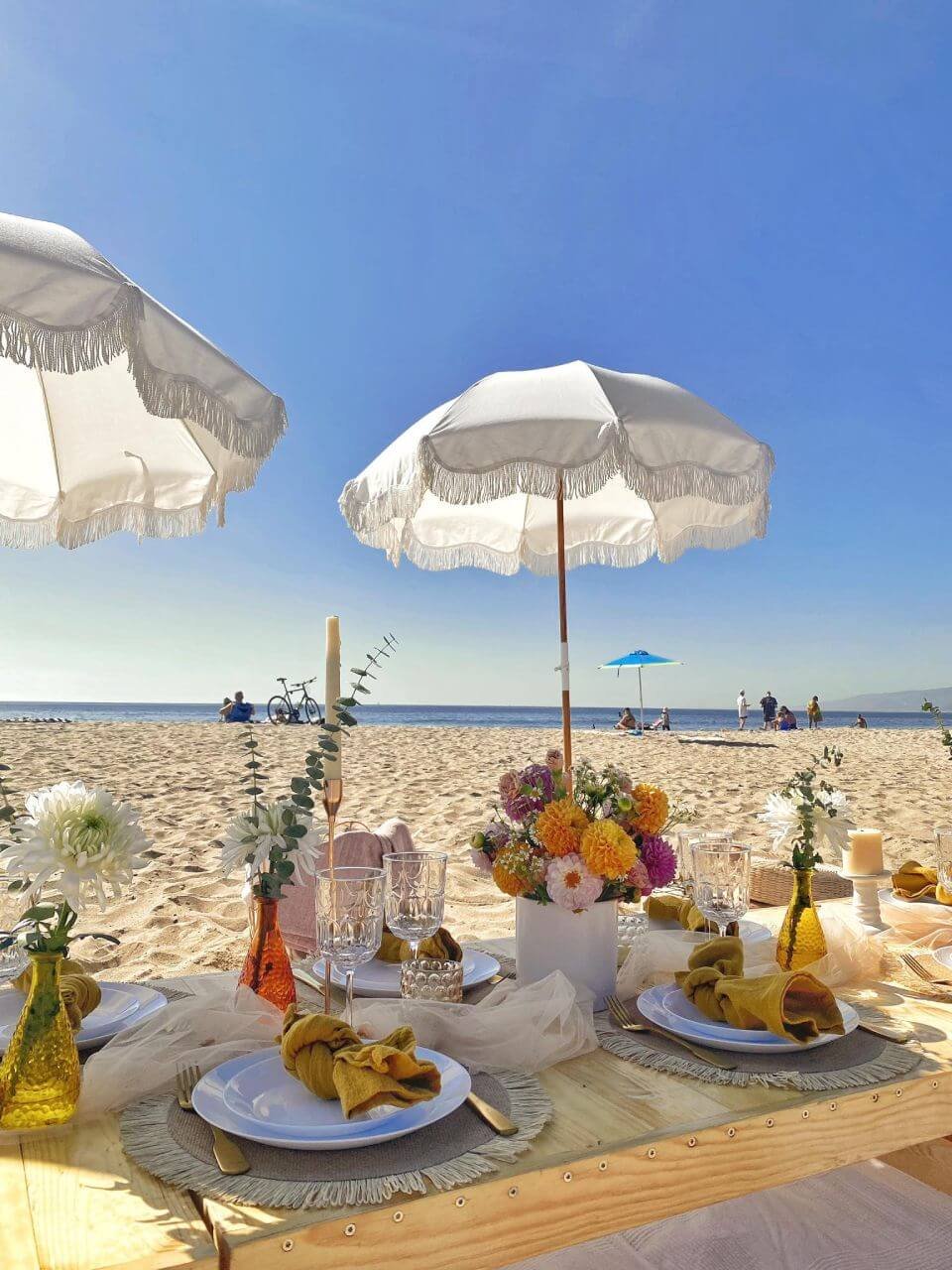 Luxury beach picnic Miami